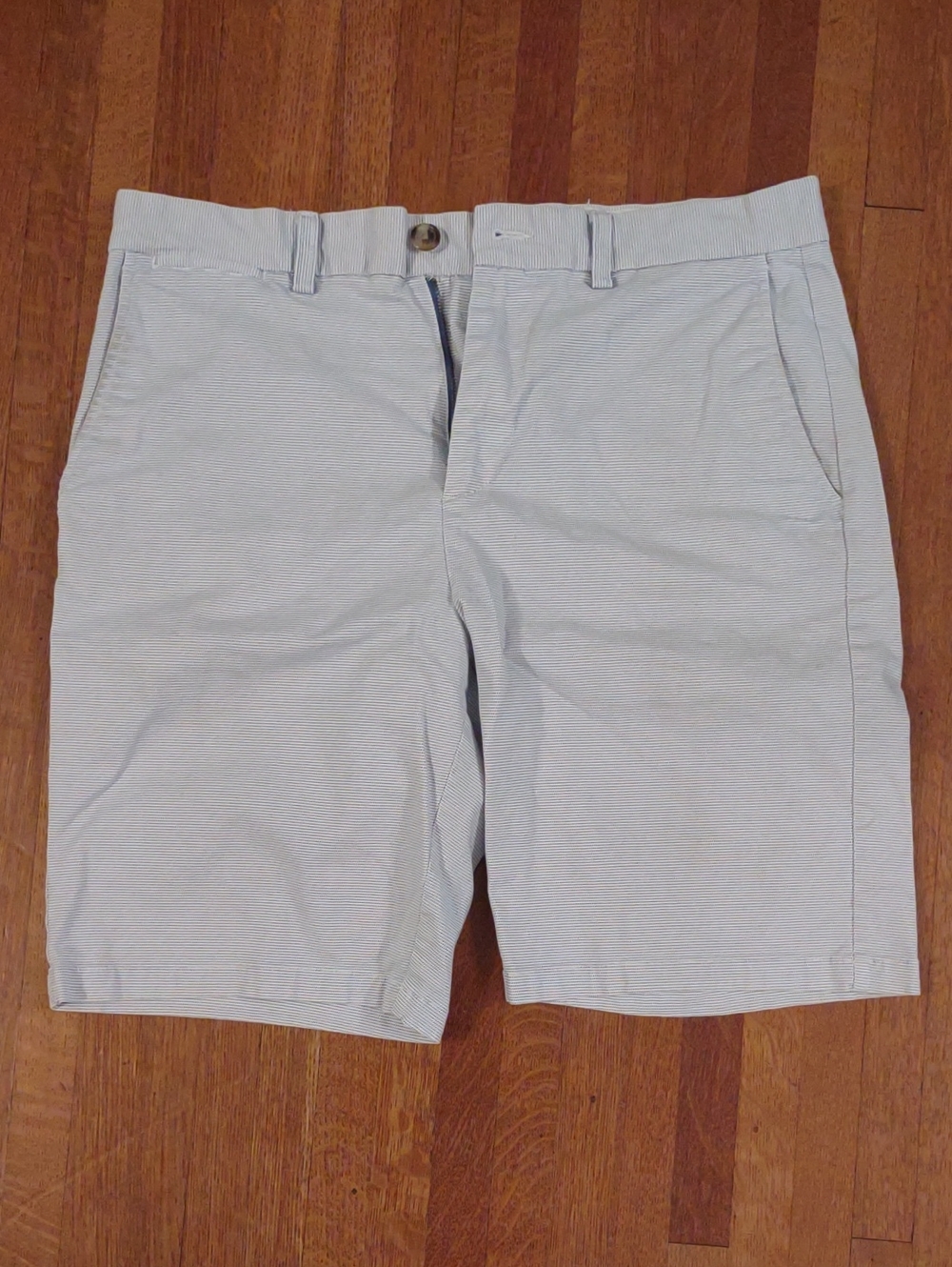 Old Navy Light Blue Seersucker Flat-Front Men's Shorts